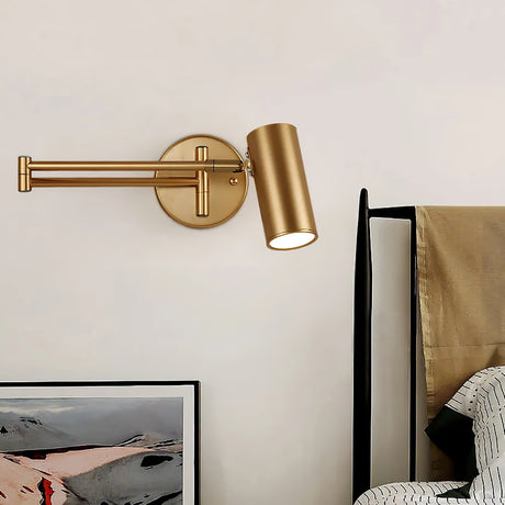 Retro Swing Arm Wall Lamp – Stilig Accentbelysning för Lästhörnor Carvallo