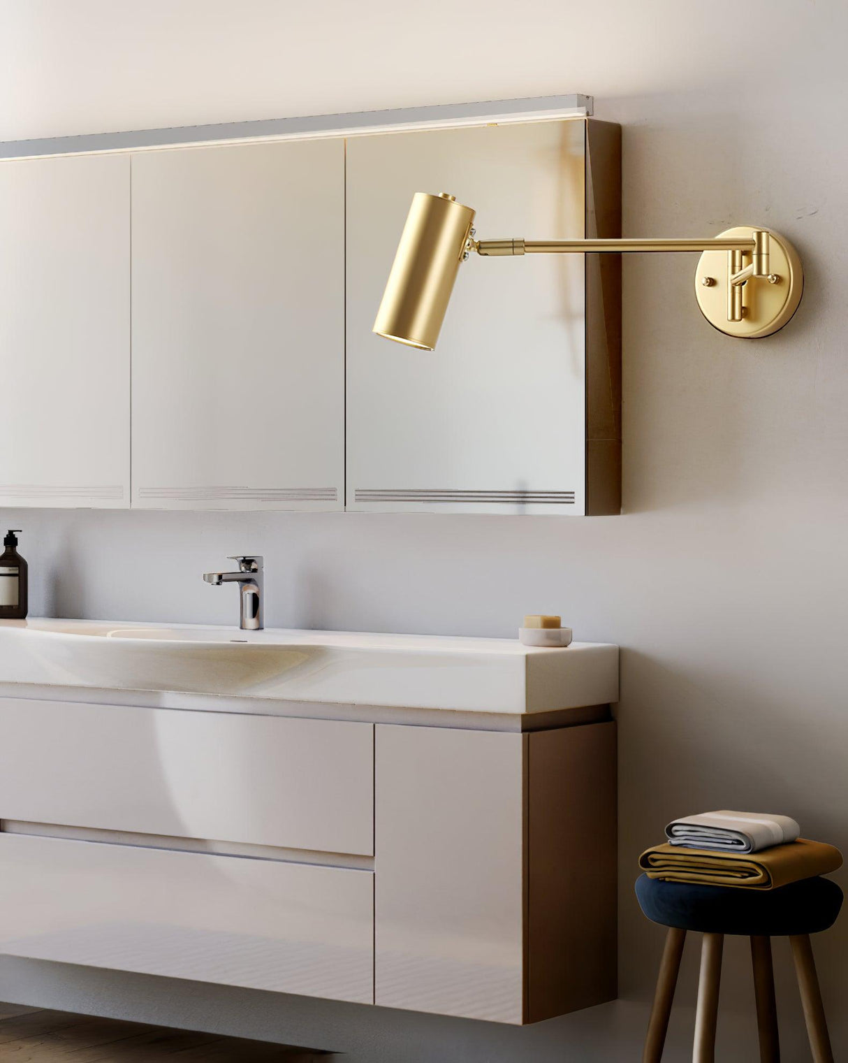 Retro Swing Arm Wall Lamp – Stilig Accentbelysning för Lästhörnor Carvallo