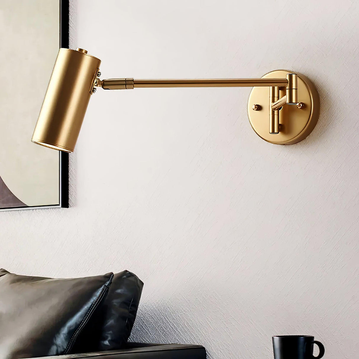 Retro Swing Arm Wall Lamp – Stilig Accentbelysning för Lästhörnor Carvallo
