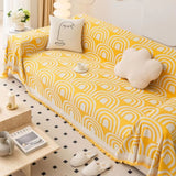 Symmetrisk Halv-Båge Chenille Sofföverkast Carvallo