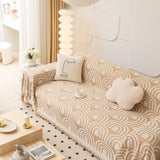 Symmetrisk Halv-Båge Chenille Sofföverkast Carvallo