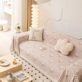 Symmetrisk Halv-Båge Chenille Sofföverkast Carvallo