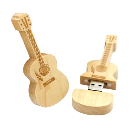 USB-minne för gitarr i trä Bellasverige