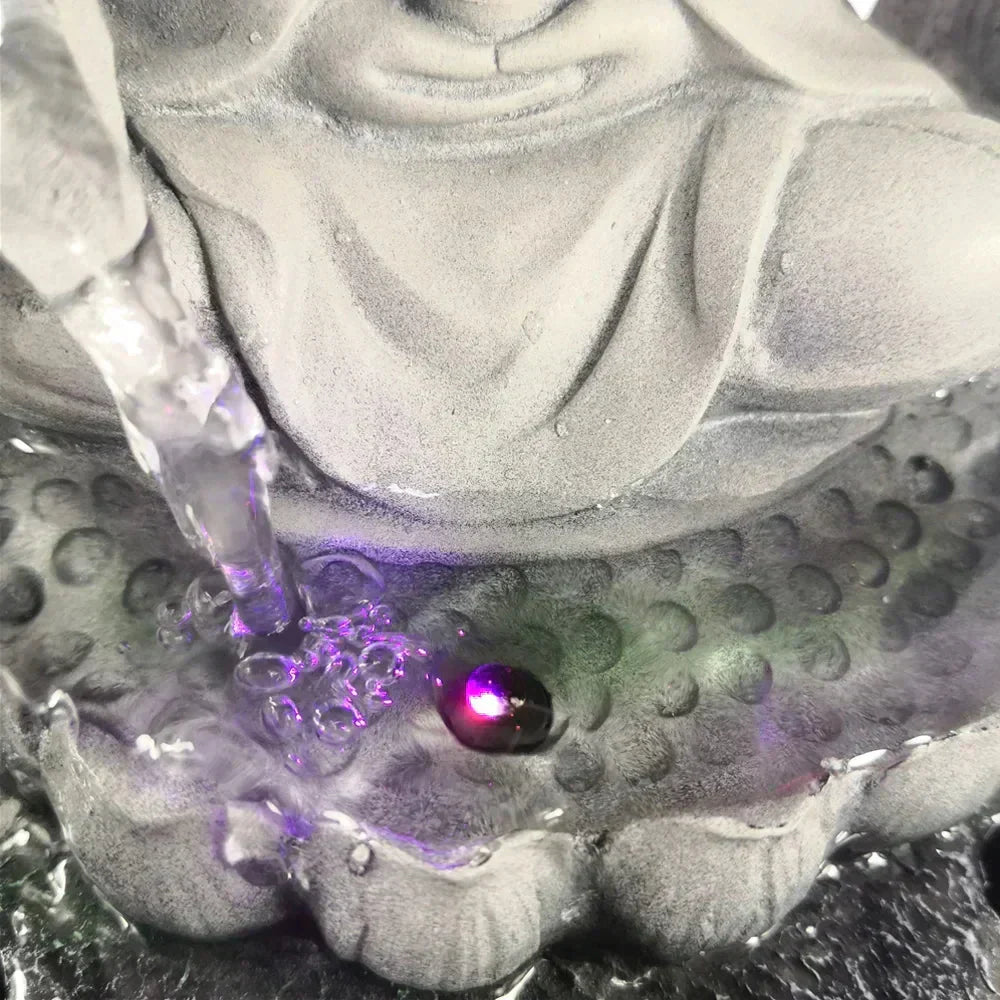 Buddha LED-fontän för Zen-meditation och Feng Shui-dekoration Carvallo