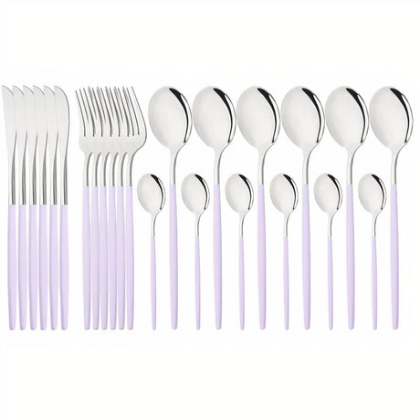 Bestickset Modern Guld Rostfritt Stål Design Carvallo