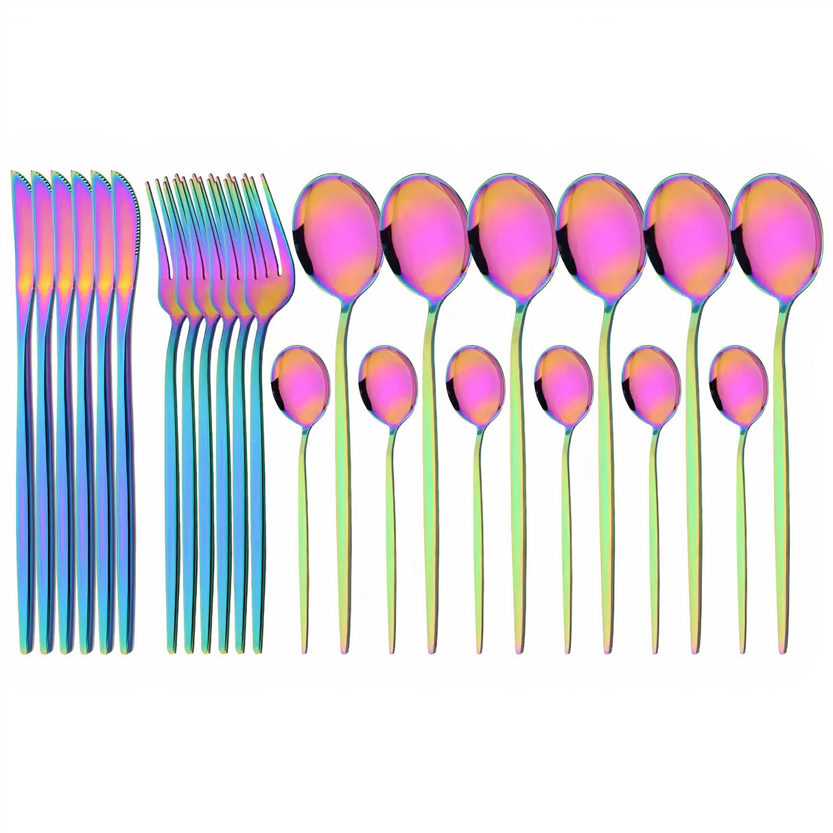 Bestickset Modern Guld Rostfritt Stål Design Carvallo