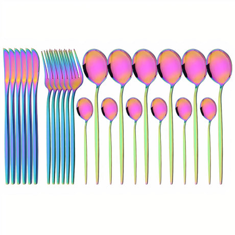 Bestickset Modern Guld Rostfritt Stål Design Carvallo