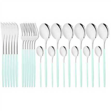 Bestickset Modern Guld Rostfritt Stål Design Carvallo