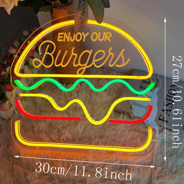NeonTaco – LED Neonbord med Tacos Design | Stämningsfull Belysning Carvallo