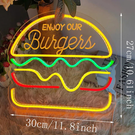 NeonTaco – LED Neonbord med Tacos Design | Stämningsfull Belysning Carvallo