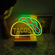 NeonTaco – LED Neonbord med Tacos Design | Stämningsfull Belysning Carvallo