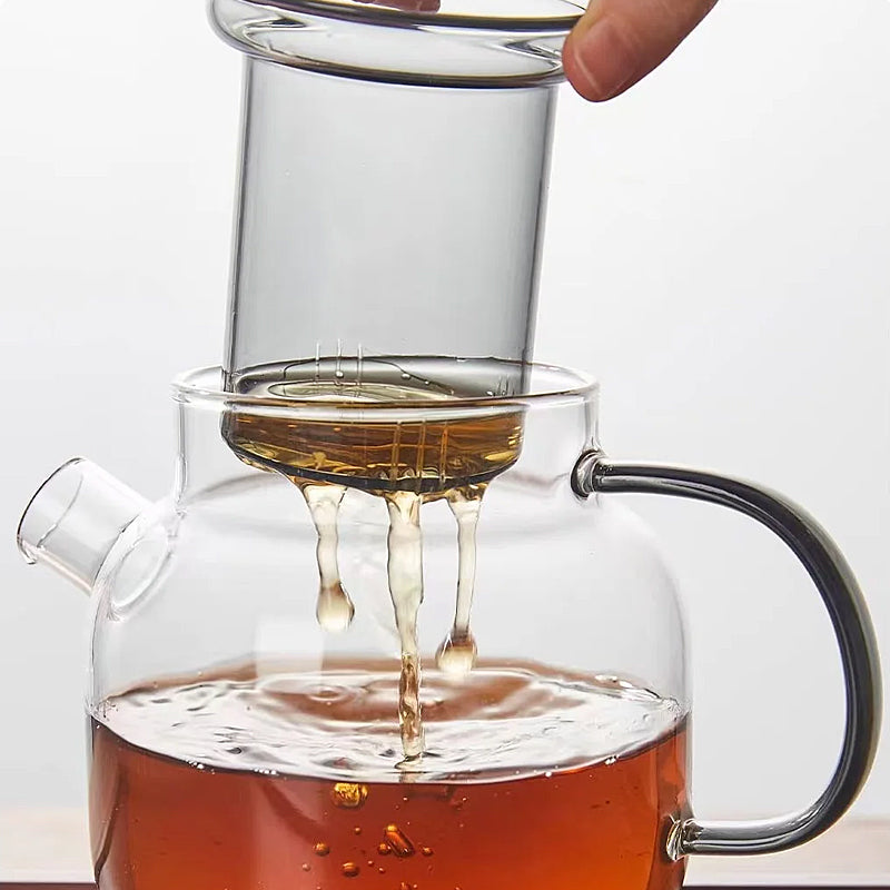 Modern glas teapot med infuser – 680ml borosilicate tea maker Carvallo