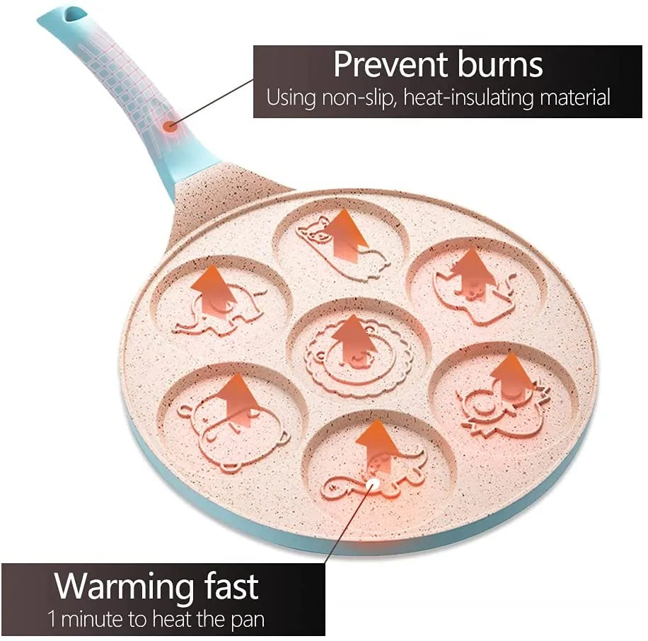 Frukoststekt panna för barn – Roliga pannkaks- och stekt äggformer Carvallo