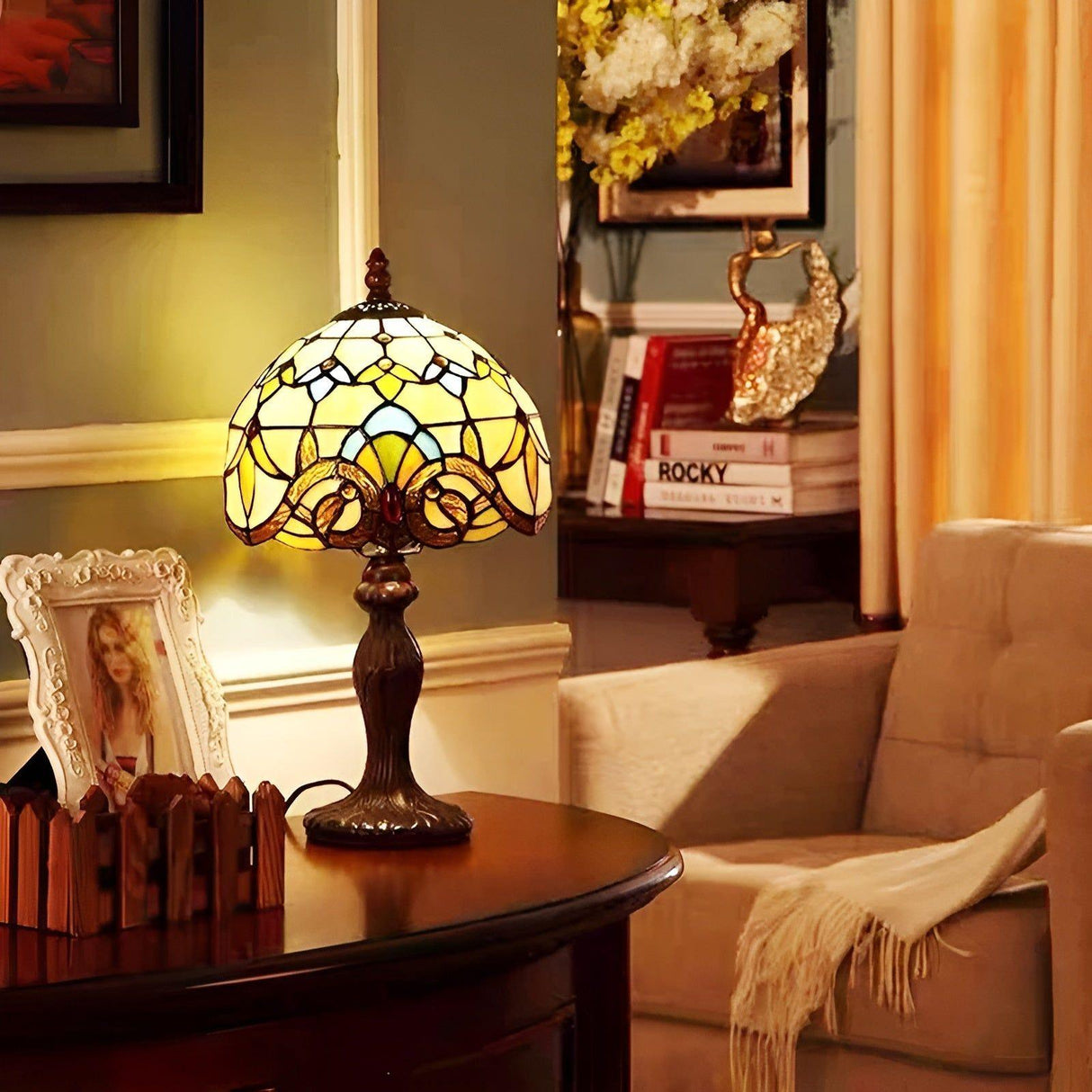 LuxeTiffany Light - Retro Baroque LED Vägglampa Carvallo