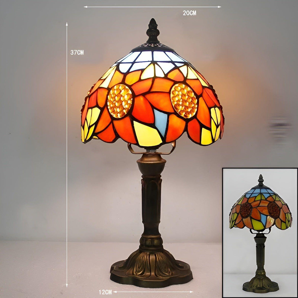 LuxeTiffany Light - Retro Baroque LED Vägglampa Carvallo