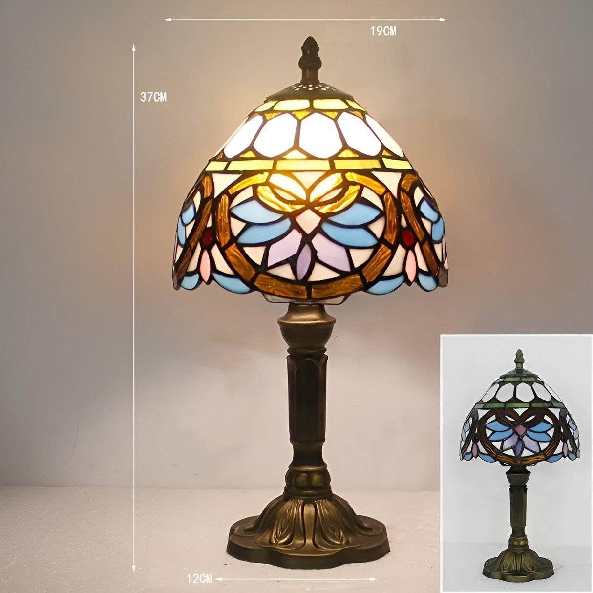 LuxeTiffany Light - Retro Baroque LED Vägglampa Carvallo