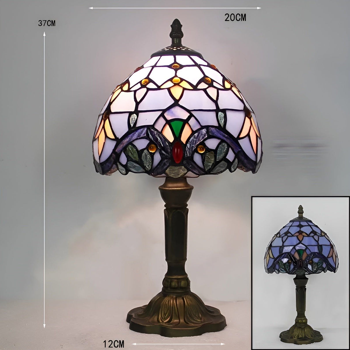 LuxeTiffany Light - Retro Baroque LED Vägglampa Carvallo