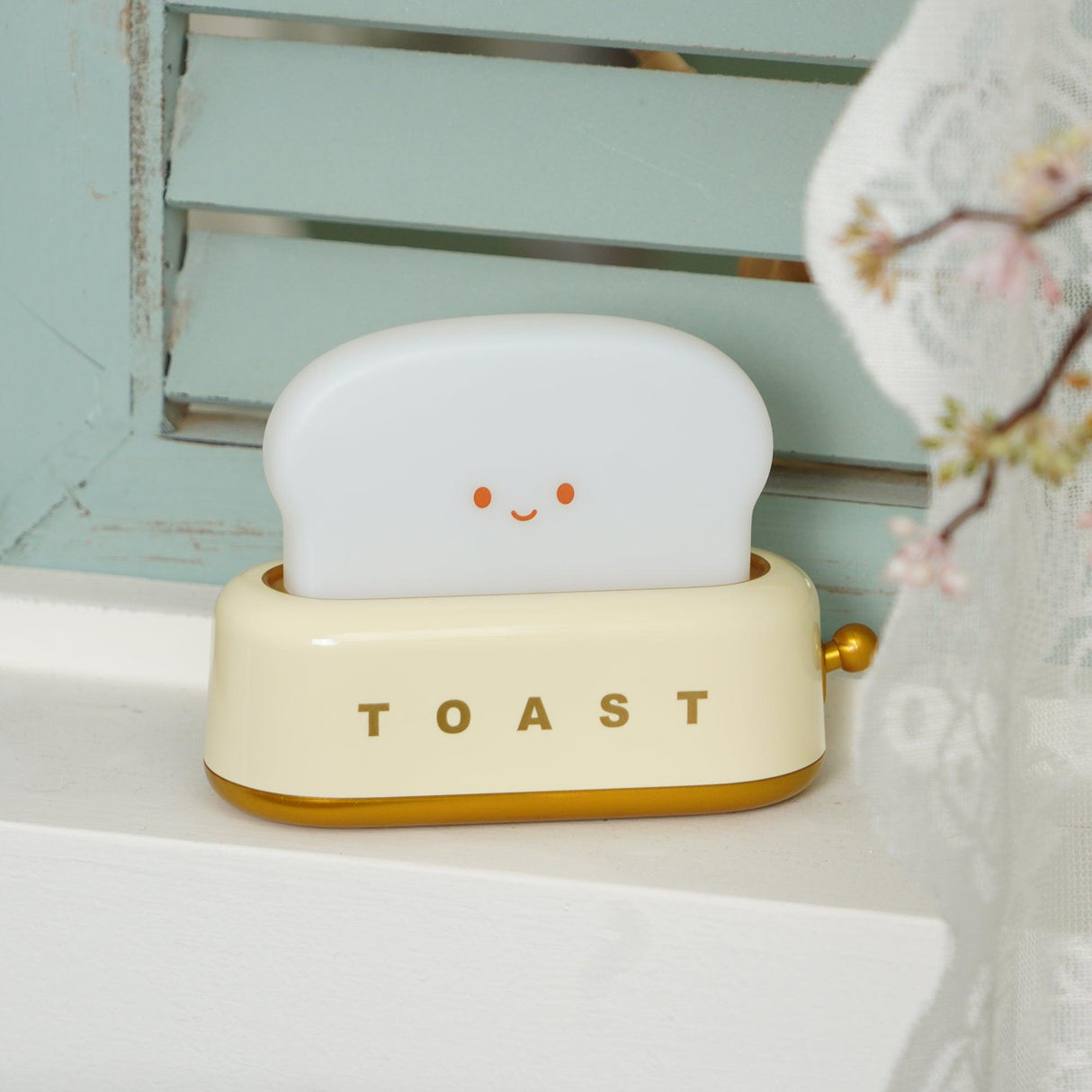GlowToast Lampa – Bärbar Bröd-Toast Cartoon LED Nattlampa Carvallo