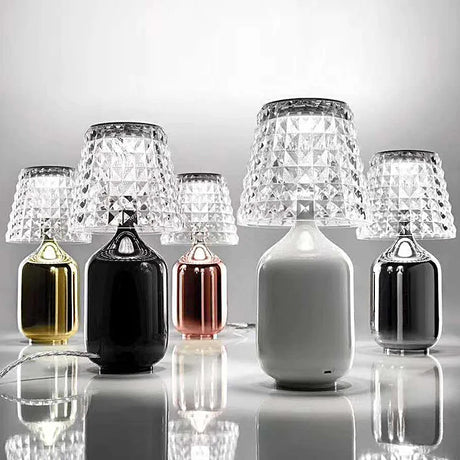 LumiBrill - Dekorativ LED Bordslykta i Kristalllook Carvallo