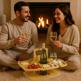 Hopfällbart vinpicknickbord – Bärbart träställ för utomhusaktiviteter och sammankomster MILA Sverige