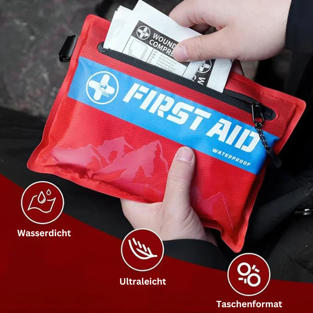 Vattentätt Första Hjälpen Nödsats – Praktiskt Första Hjälpen Kit För Utomhus Och Resor Carvallo