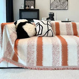 Trendiga Randiga Chenille Andetags Sofa Skydd Sofföverdrag Carvallo