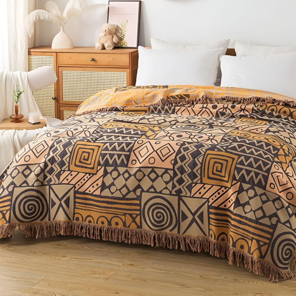 Tribal Patchwork Vändbar Toffel Bomullsfilé Carvallo