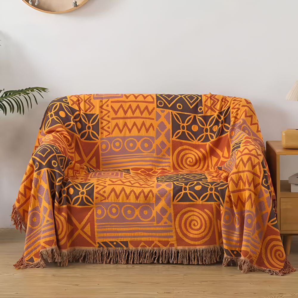 Tribal Patchwork Vändbar Toffel Bomullsfilé Carvallo