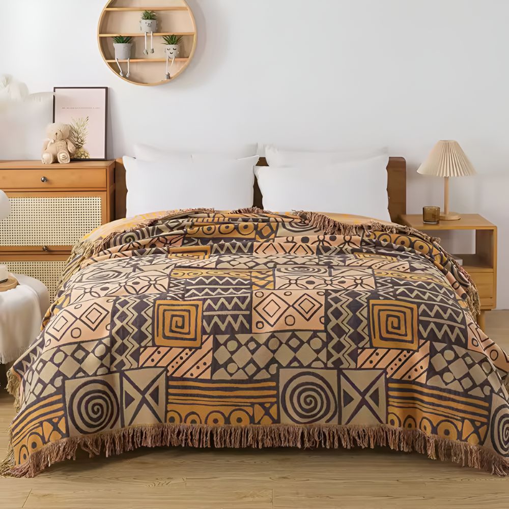 Tribal Patchwork Vändbar Toffel Bomullsfilé Carvallo