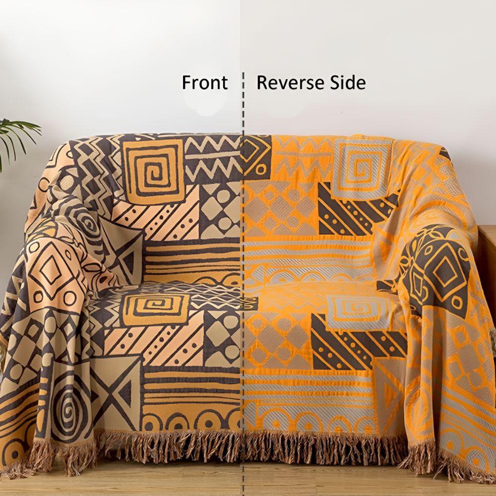 Tribal Patchwork Vändbar Toffel Bomullsfilé Carvallo