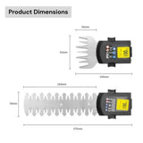 Sladdlös 2-i-1 grästrimmer - Uppladdningsbar häck- och gräsklippare MILA Sverige