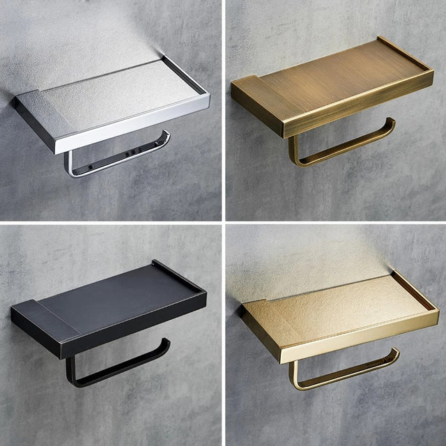 Carvallo – Elegant toalettpappershållare med hyllförvaring Carvallo