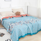 Turquoise Floral Glam Gaze Blanket Carvallo