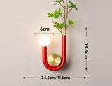 PinkLume – Modern U-formad LED Vägglampa för Sovrum & Barnrum Carvallo