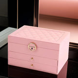 Lyxig flerlagers smyckeslåda – Stilren och hållbar organiserare Carvallo