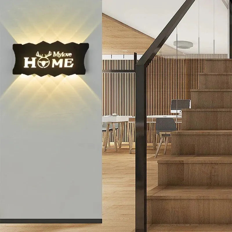 LetterLume – Personlig LED Vägglampa med Buchstäver för Vardagsrum & Sovrum Carvallo