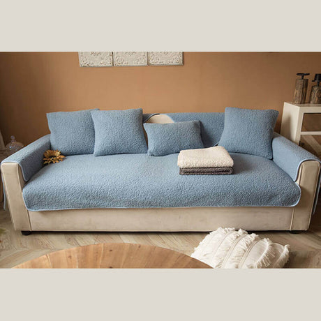 Ultrasoft Teddy Fleece Varm Icke-Glidande Sofföverdrag 90x160 cm Carvallo