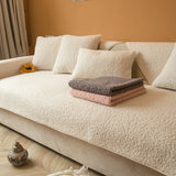 Ultrasoft Teddy Fleece Varm Icke-Glidande Sofföverdrag 90x160 cm Carvallo