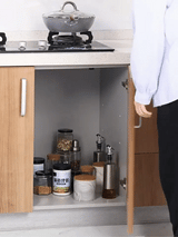 Luxora 2 Tiers Glidande Under Disk Bänk Organisatör för Kök Carvallo