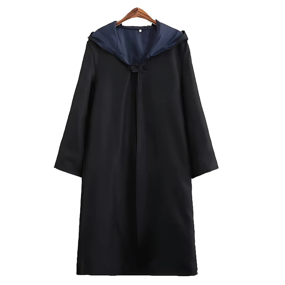 Förtrollad trollkarlsmantel med huva – Unisex långärmad Halloween-kostym MILA Sverige