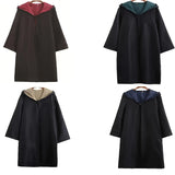 Förtrollad trollkarlsmantel med huva – Unisex långärmad Halloween-kostym MILA Sverige