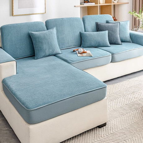 Universell Stretch Chenille Herringbone Sofa Dekke Beskyttelse Carvallo