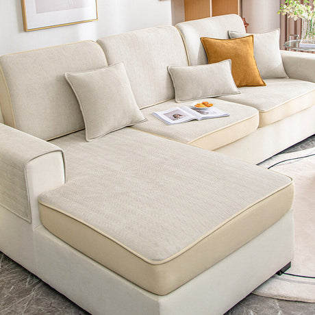 Universell Stretch Chenille Herringbone Sofa Dekke Beskyttelse Carvallo