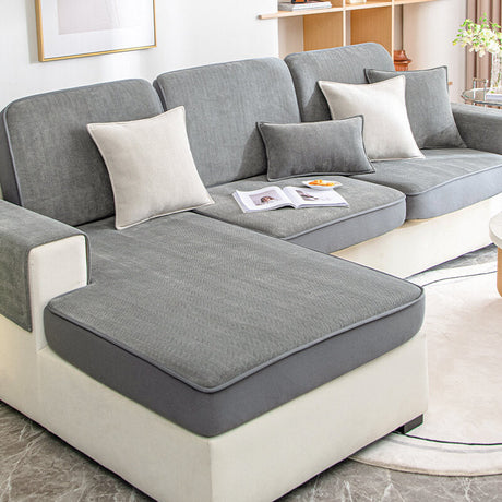 Universell Stretch Chenille Herringbone Sofa Dekke Beskyttelse Carvallo
