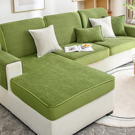 Universell Stretch Chenille Herringbone Sofa Dekke Beskyttelse Carvallo
