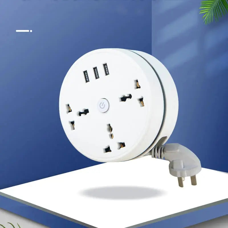 Utdragbar grenuttag - Universal förlängningsuttag med USB-laddningsportar MILA Sverige