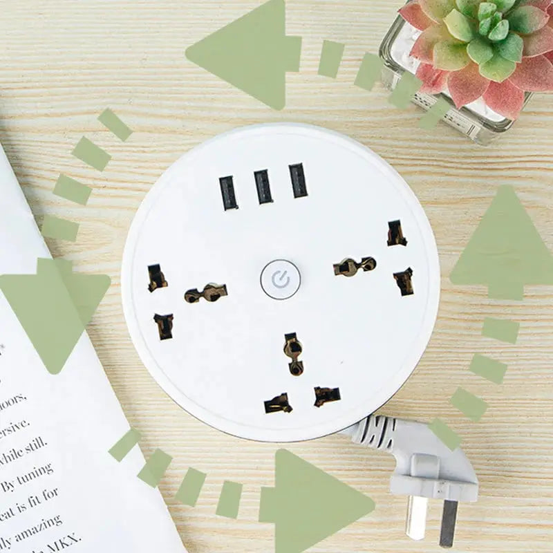 Utdragbar grenuttag - Universal förlängningsuttag med USB-laddningsportar MILA Sverige