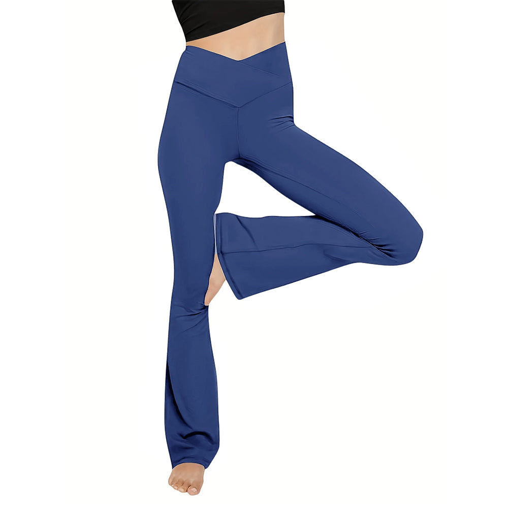 Bootcut leggings med hög midja