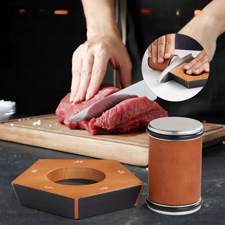 Knivslipningskit med magnetisk träbas Carvallo