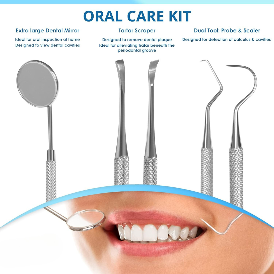 Dentalverktyg | Sätt för avlägsnande av tandsten i rostfritt stål för hemmet Carvallo